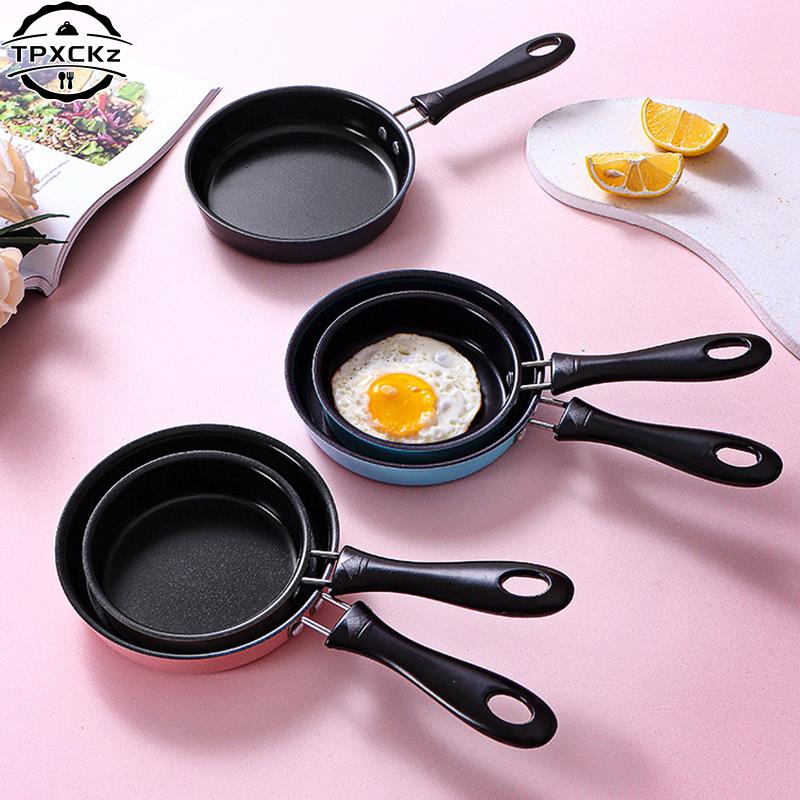 Kitchen Gadgets For Small Kitchens - กระทะสแตนเลสขนาดเล็กสำหรับทอดไข่พร้อมด้ามจับยาวอุปกรณ์ในครัวกระทะไข่สำหรับอาหารเช้าแบบเหนี่ยวนำไม่ให้ติด