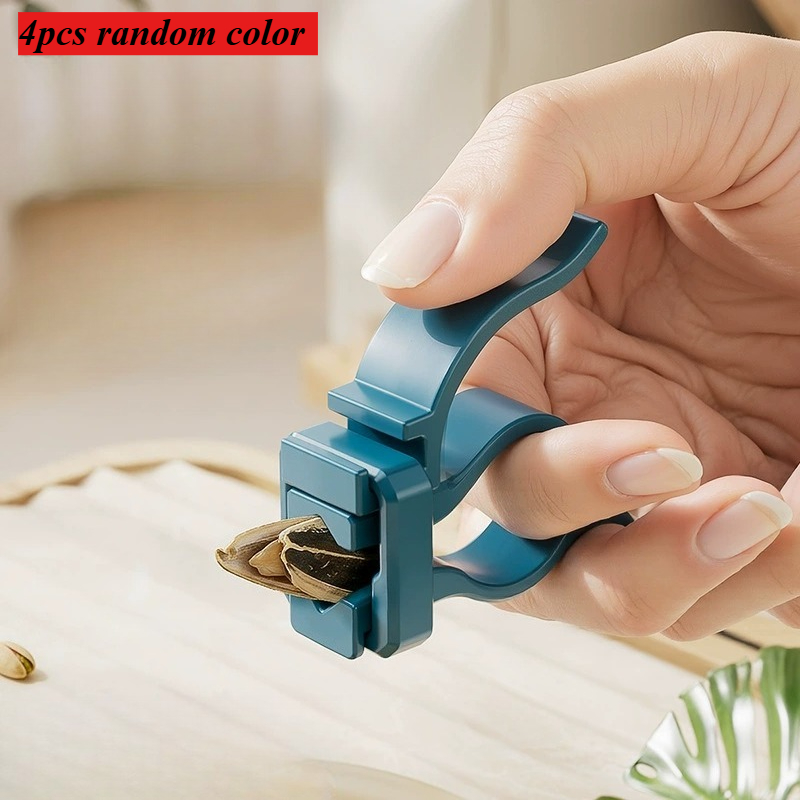 Kitchen Gadgets For Small Kitchens - ที่กะเทาะเมล็ดถั่วขนาดเล็ก 4 ชิ้น สีสุ่ม ดีไซน์สร้างสรรค์ ใช้งานง่าย