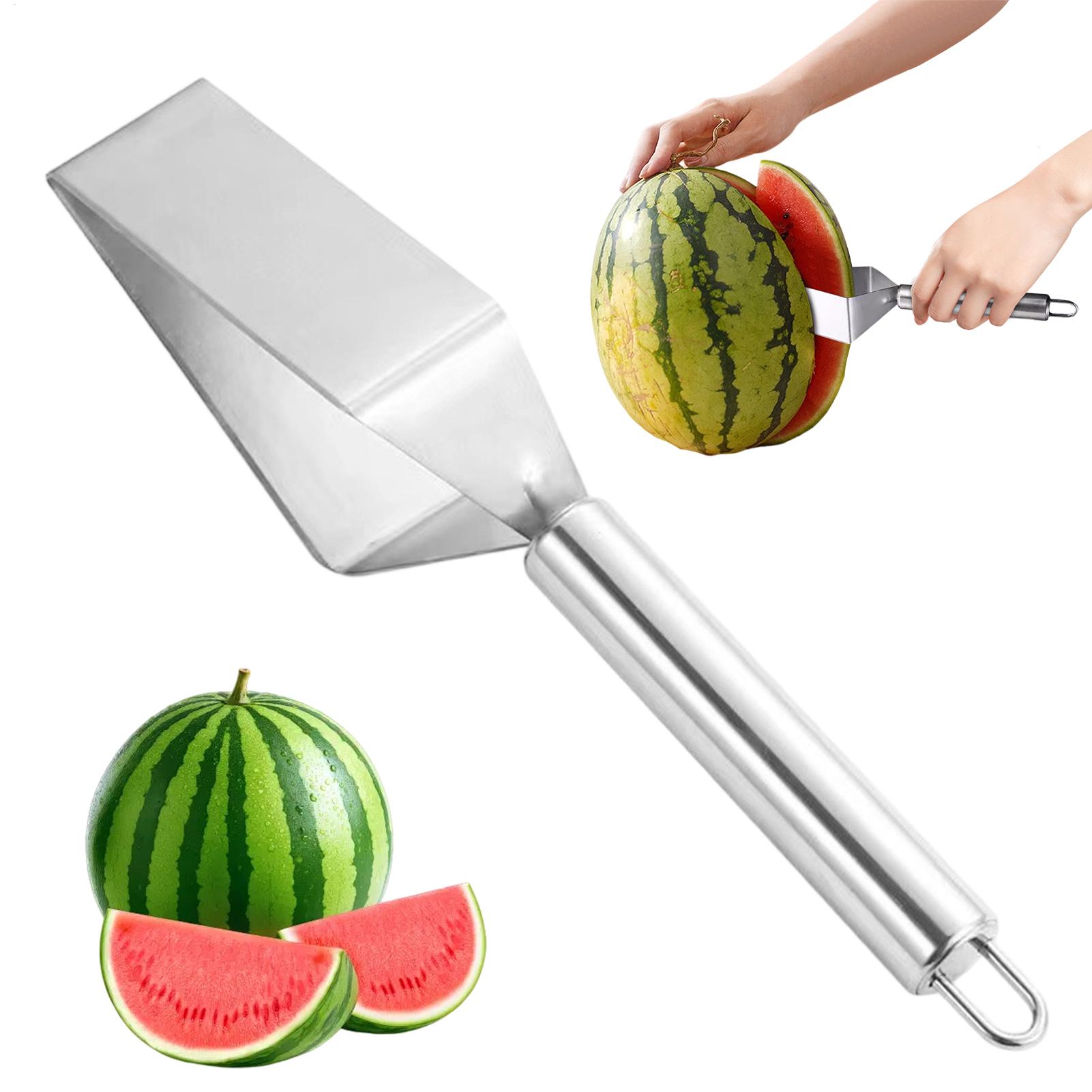 Watermelon Slicer Cutter - เครื่องตัดแตงโม รูปสามเหลี่ยม ตัดแตงโมเป็นชิ้น สแตนเลส เครื่องตัดแตงโม อุปกรณ์ตัดผลไม้