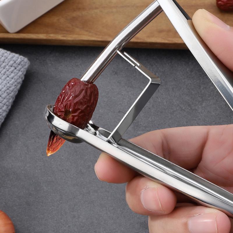 Kitchen Gadgets For Small Kitchens - เครื่องมือเอาเมล็ดออกอเนกประสงค์ สำหรับเชอร์รี่ ฮอว์ธอร์น อินทผลัมแดง มะกอก อุปกรณ์เอาเมล็ดออกแบบสร้างสรรค์