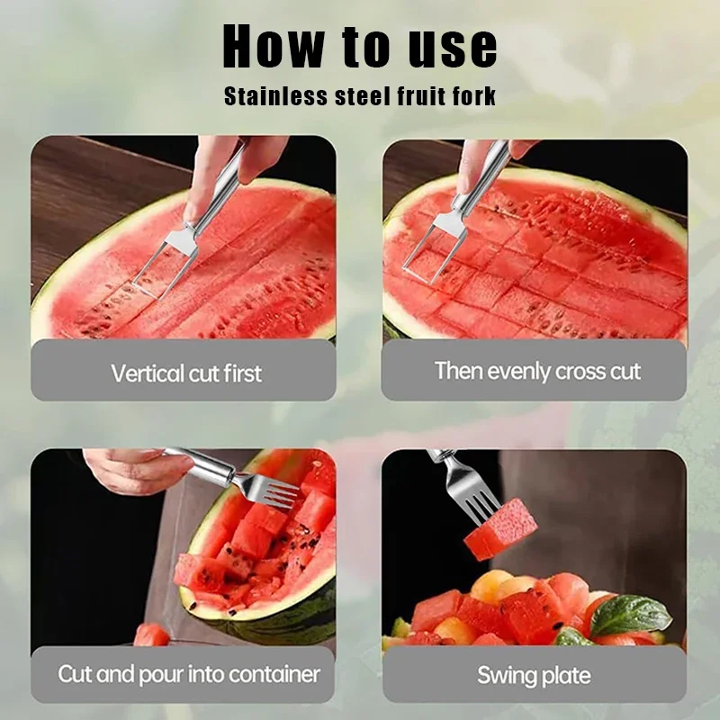 อเนกประสงค์แบบพกพา 2In1 เครื่อ - Watermelon Slicer Cutter บทวิจารณ์และราคา