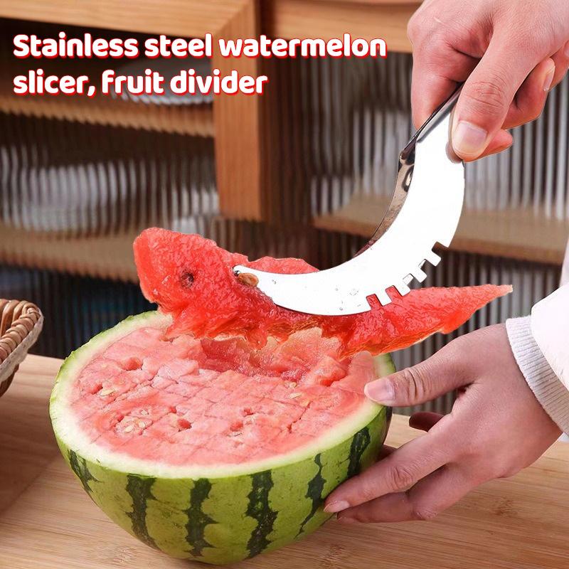 ที่ตัดแตงโมสแตนเลส รูปทรงกังหั - Watermelon Slicer Cutter บทวิจารณ์และราคา