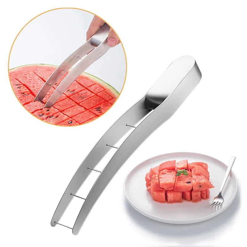 มีดแตงโมสแตนเลสสำหรับใช้ในครัว - Watermelon Slicer Cutter บทวิจารณ์และราคา