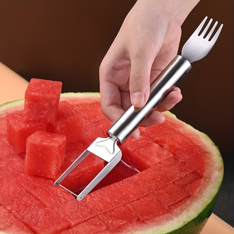 ที่ตัดแตงโมสแตนเลสแบบสองฟังก์ช - Watermelon Slicer Cutter บทวิจารณ์และราคา