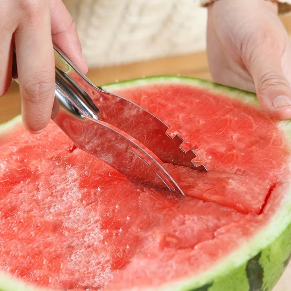 ที่ตัดแตงโมสแตนเลส ที่ห่อพลาสต - Watermelon Slicer Cutter บทวิจารณ์และราคา