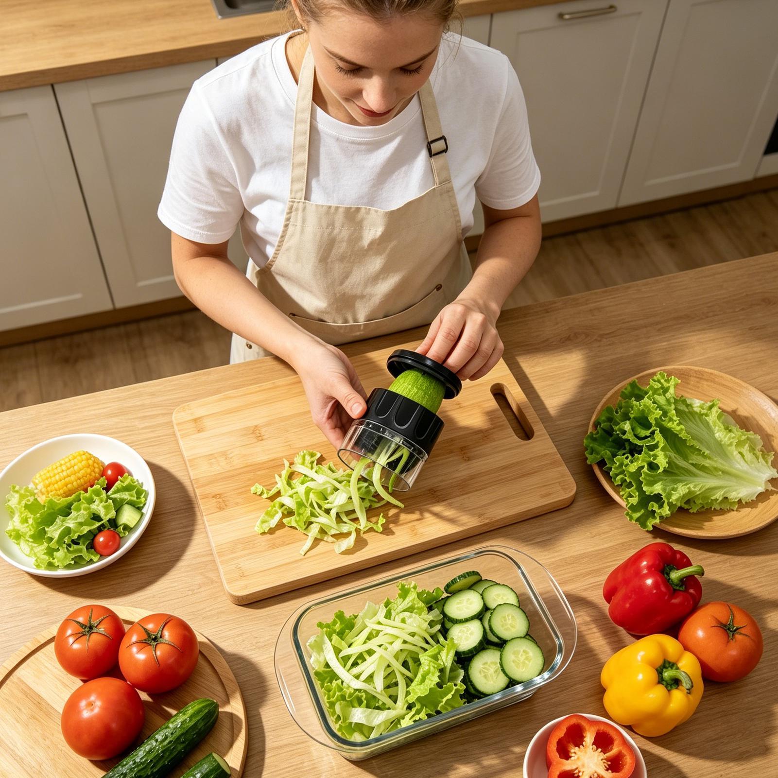 เครื่องทำเส้นซูชินีแบบเกลียว ป - Spiralizer Vegetable Noodle บทวิจารณ์และราคา