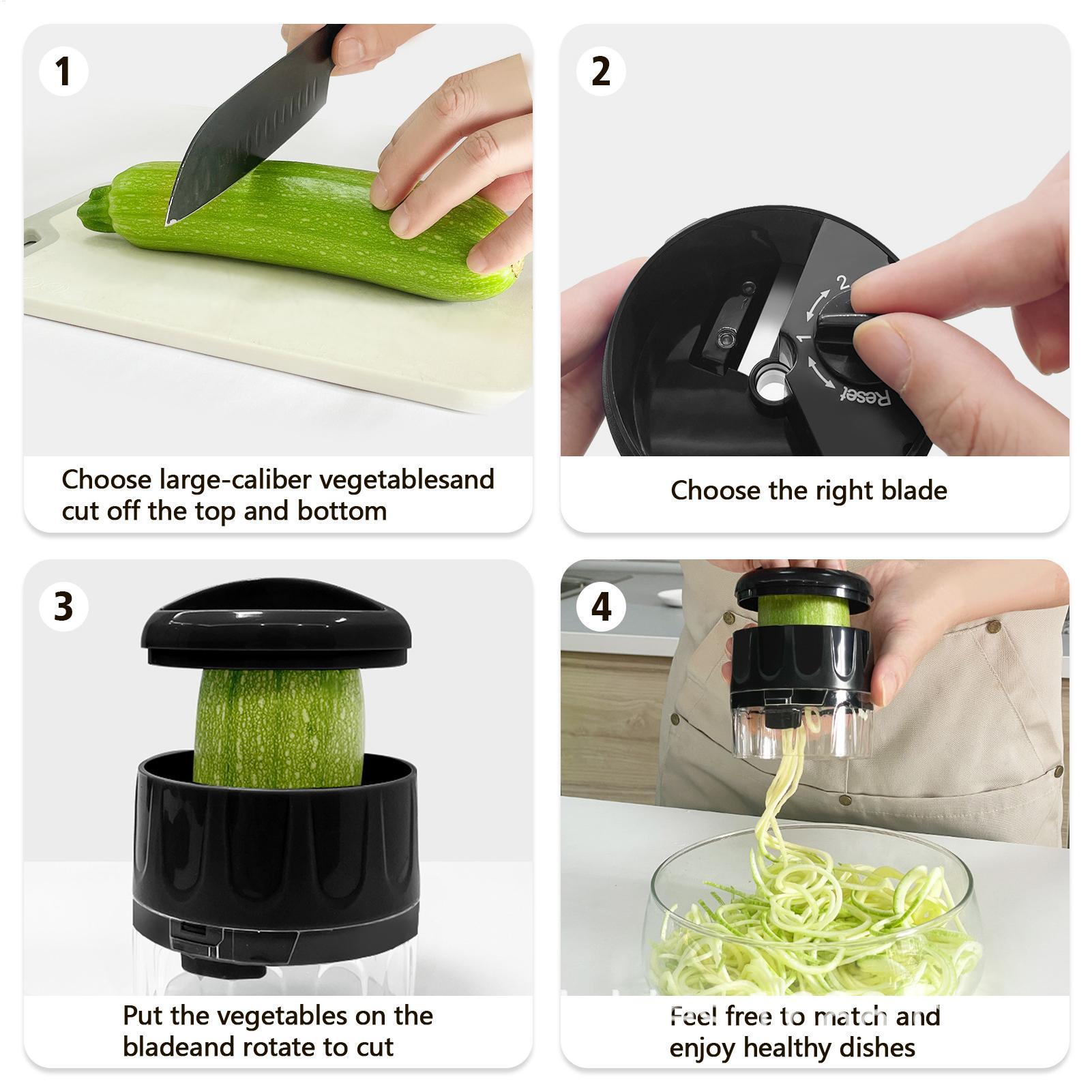 เครื่องทำเส้นซูชินีแบบเกลียว ป - Spiralizer Vegetable Noodle บทวิจารณ์และราคา