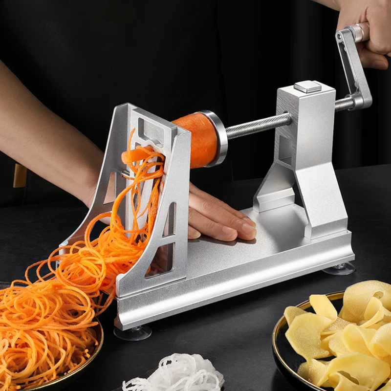 เครื่องทำเส้นผักโลหะ 3 ใบมีด ส - Spiralizer Vegetable Noodle บทวิจารณ์และราคา