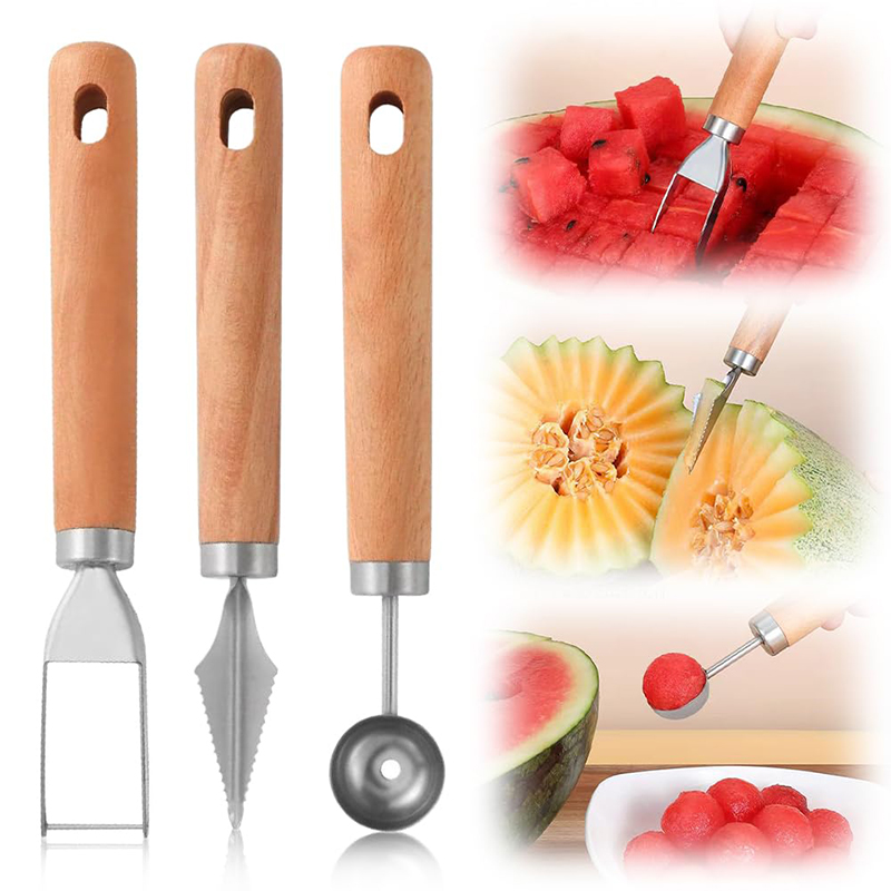 1 PC สแตนเลสสตีลเครื่องตัดแตงโ - Watermelon Slicer Cutter บทวิจารณ์และราคา