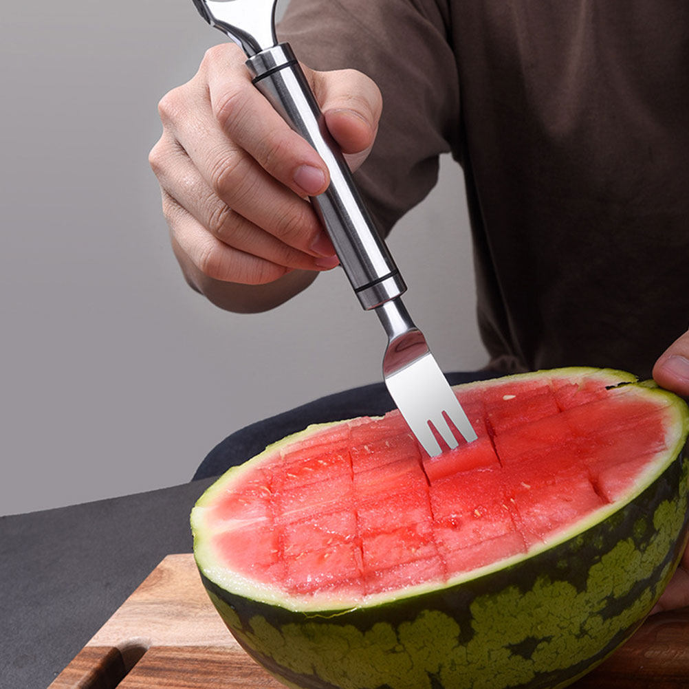 ที่ตัดแตงโมแบบ 2-in-1 ส้อมตัดแ - Watermelon Slicer Cutter บทวิจารณ์และราคา