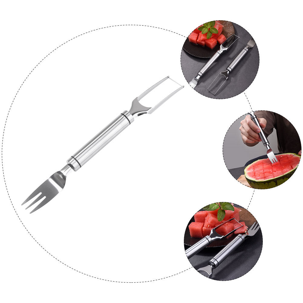 ที่ตัดแตงโมแบบ 2-in-1 ส้อมตัดแ - Watermelon Slicer Cutter บทวิจารณ์และราคา