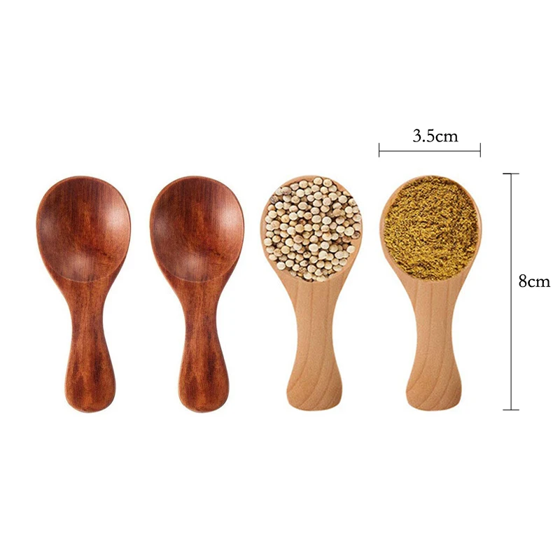4 ชิ้นมินิช้อนไม้ครัวขนาดเล็กเ - Kitchen Gadgets For Small Kitchens บทวิจารณ์และราคา