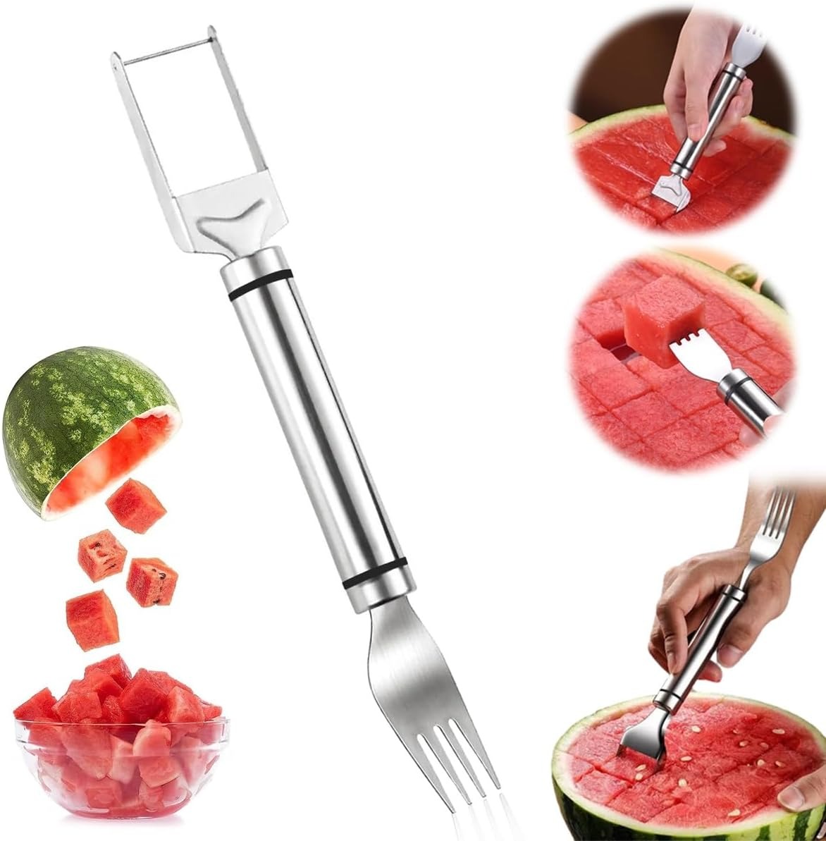 ที่ตัดผลไม้สแตนเลส 2-in-1 พร้อ - Kitchen Gadgets Home Party บทวิจารณ์และราคา
