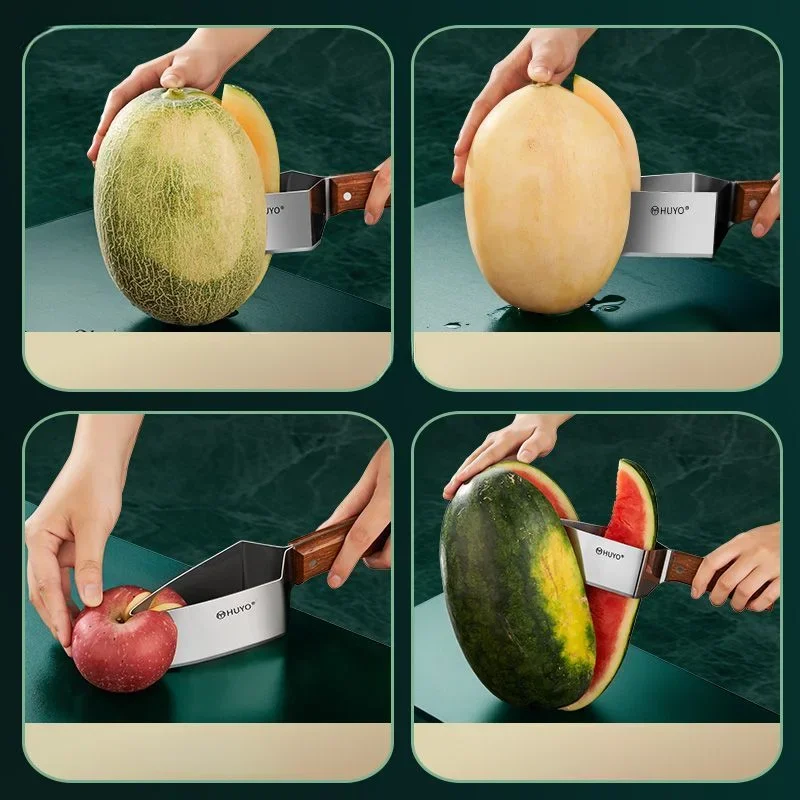 หนาสแตนเลสสามเหลี่ยมเครื่องตัด - Watermelon Slicer Cutter บทวิจารณ์และราคา