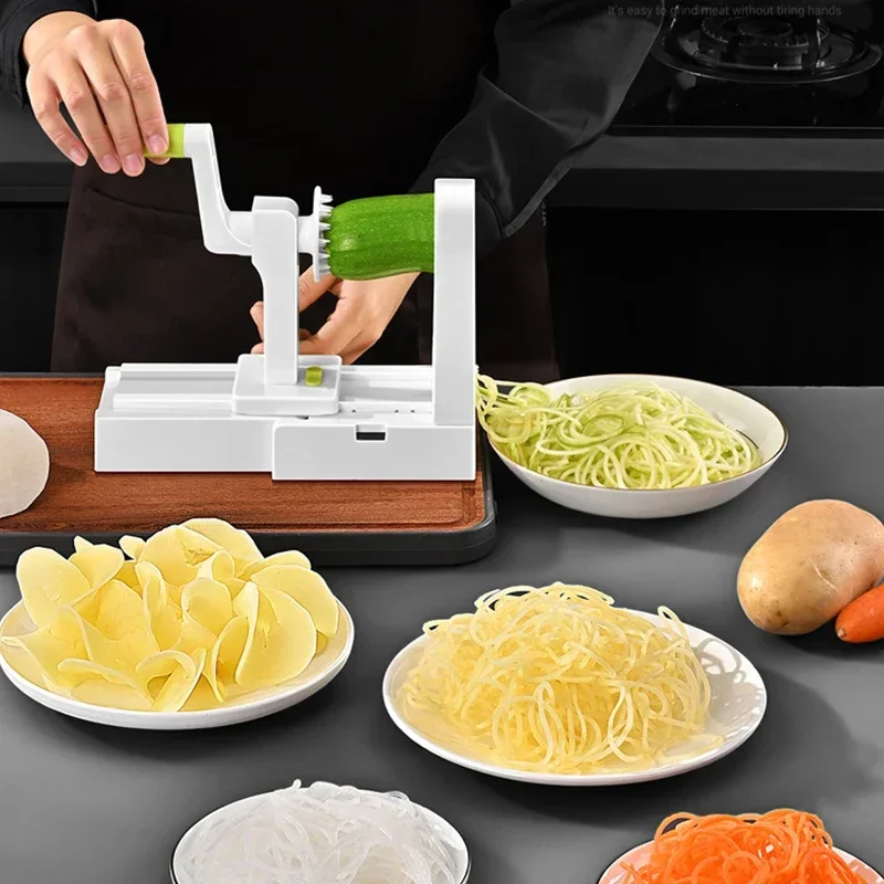 เครื่องขูดผักมันฝรั่งเครื่องขู - Spiralizer Vegetable Noodle บทวิจารณ์และราคา